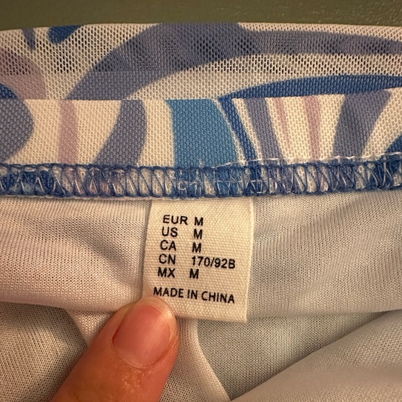 Retro Marble Mesh Mini Skirt - Picture 5 of 5